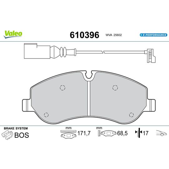 610396 - Brake Pad Set, disc brake 