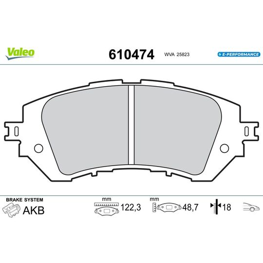 610474 - Brake Pad Set, disc brake 