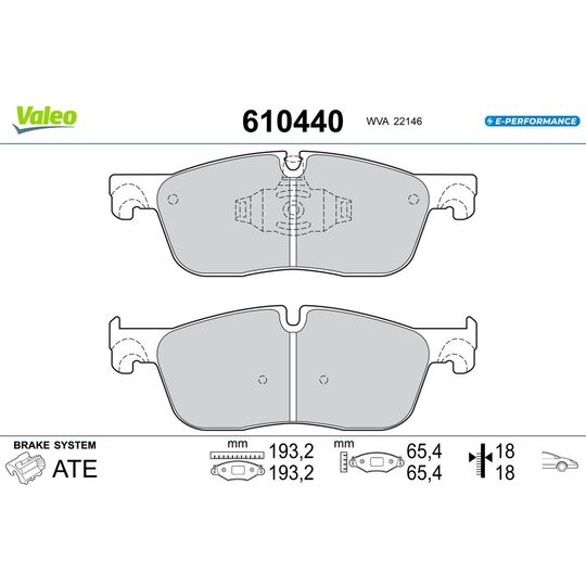 610440 - Brake Pad Set, disc brake 