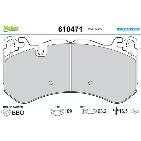 610471 - Brake Pad Set, disc brake 