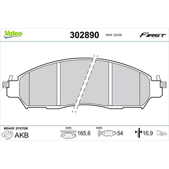 302890 - Brake Pad Set, disc brake 