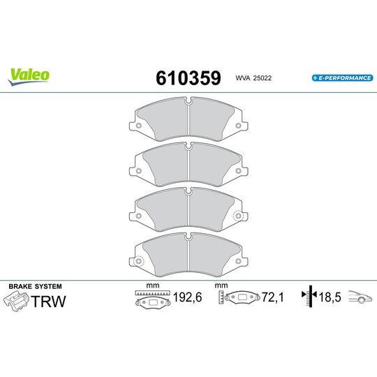 610359 - Brake Pad Set, disc brake 