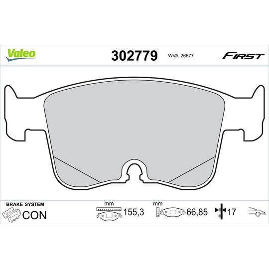 302779 - Brake Pad Set, disc brake 