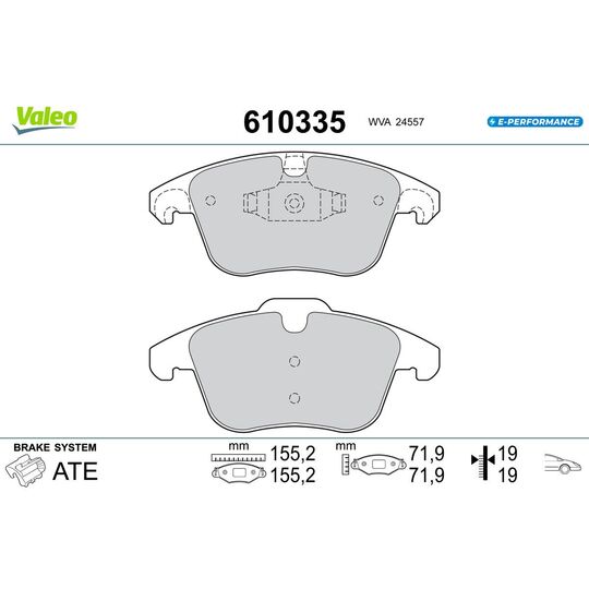 610335 - Brake Pad Set, disc brake 