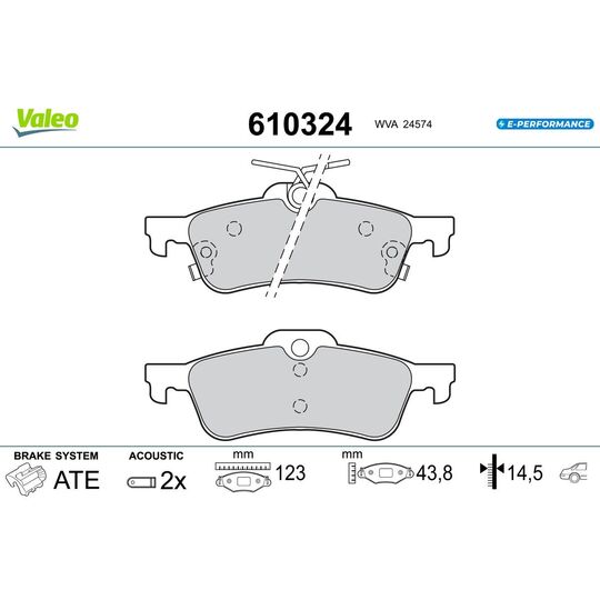 610324 - Brake Pad Set, disc brake 