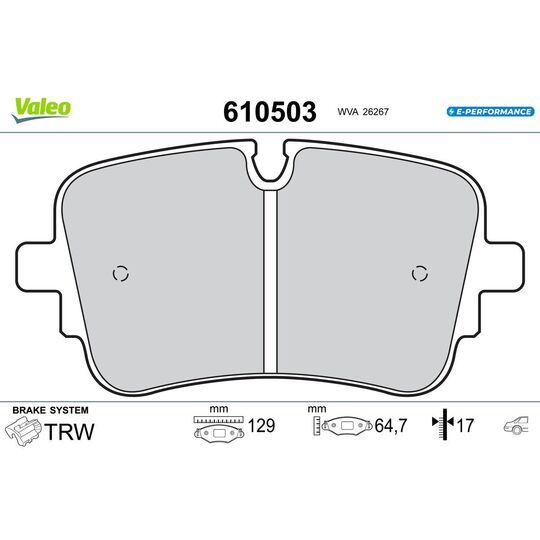 610503 - Brake Pad Set, disc brake 