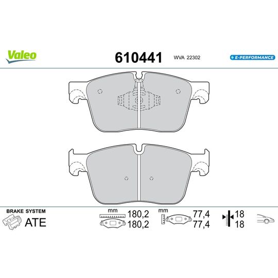 610441 - Brake Pad Set, disc brake 