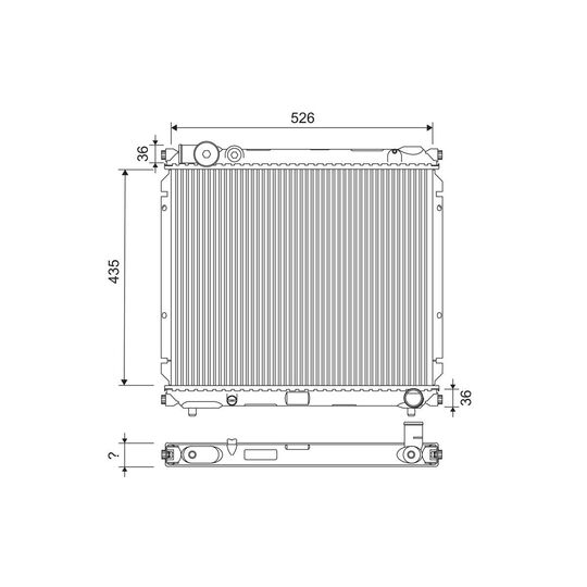 701250 - Radiaator, mootorijahutus 