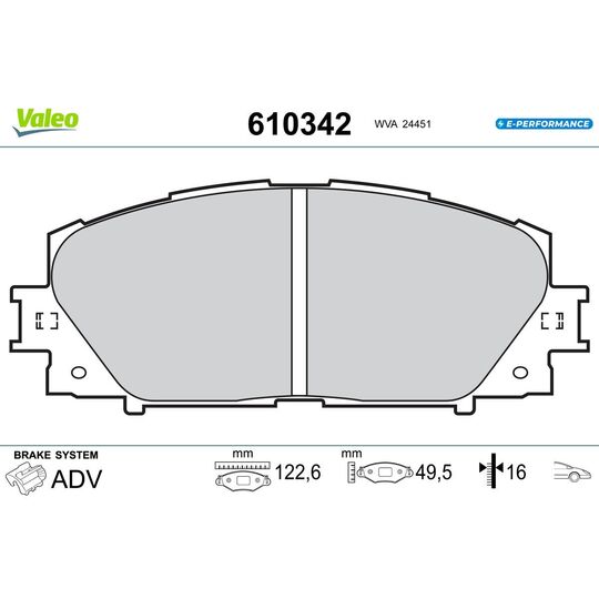 610342 - Brake Pad Set, disc brake 