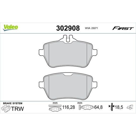 302908 - Brake Pad Set, disc brake 