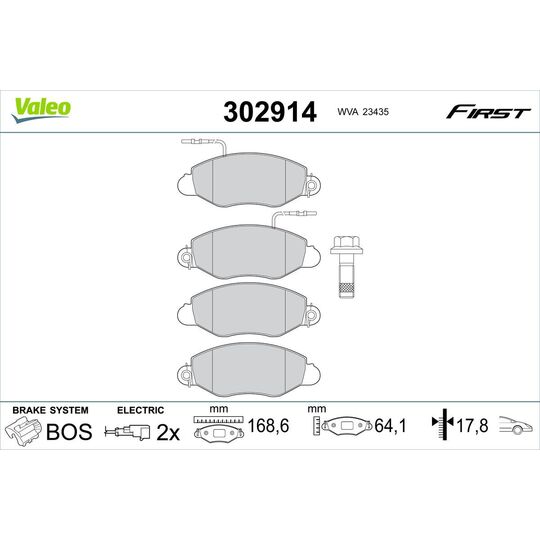 302914 - Brake Pad Set, disc brake 