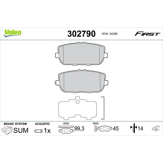 302790 - Brake Pad Set, disc brake 