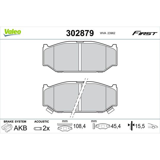 302879 - Brake Pad Set, disc brake 