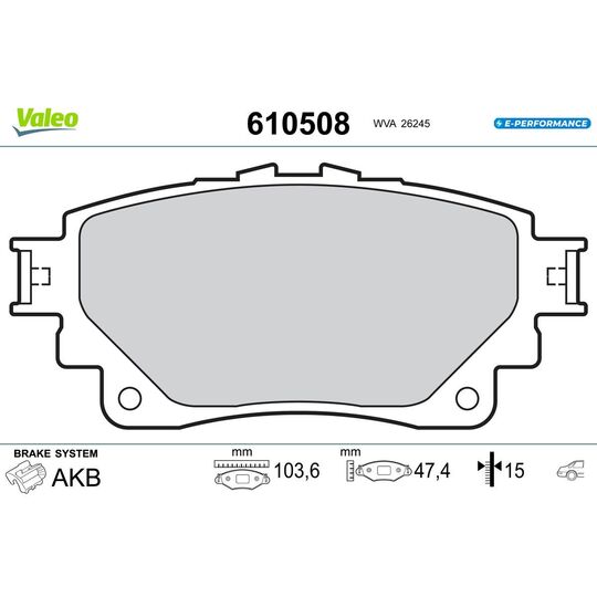 610508 - Brake Pad Set, disc brake 