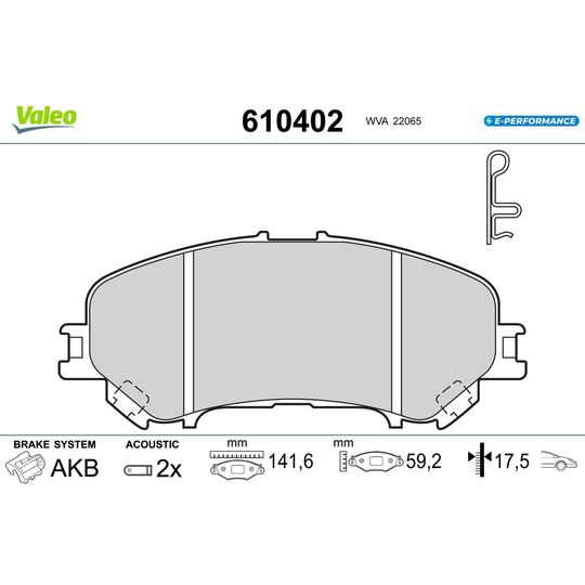 610402 - Brake Pad Set, disc brake 