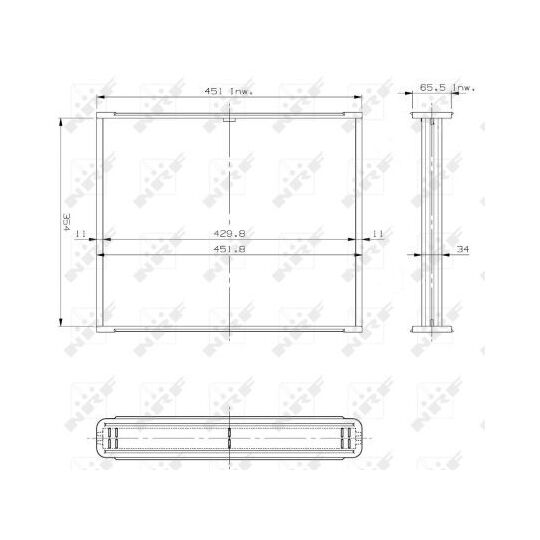 14653 - Core, radiator 