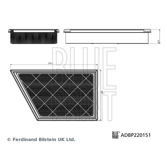 ADBP220151 - Air filter 