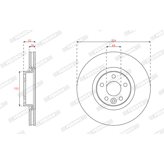 DDF2672C - Brake Disc 