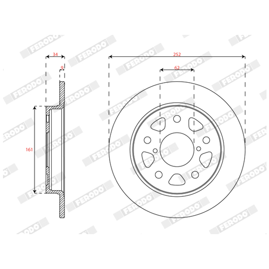 DDF2856C - Brake Disc 