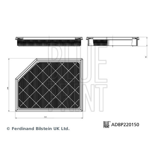 ADBP220150 - Air filter 