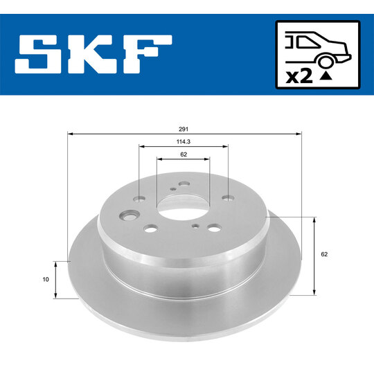 VKBD 90601 S2 - Brake Disc 