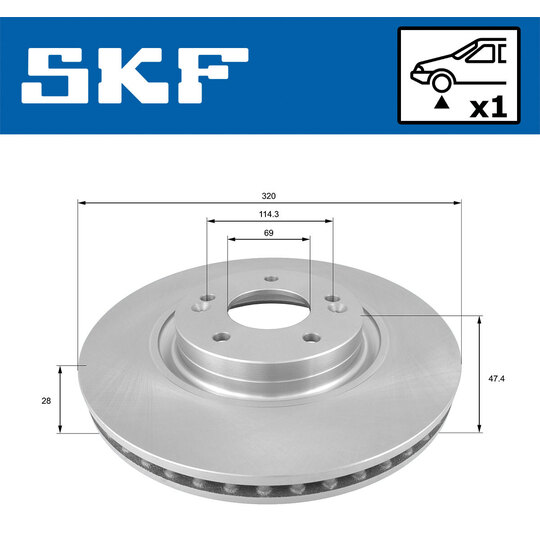 VKBD 81054 V1 - Brake Disc 