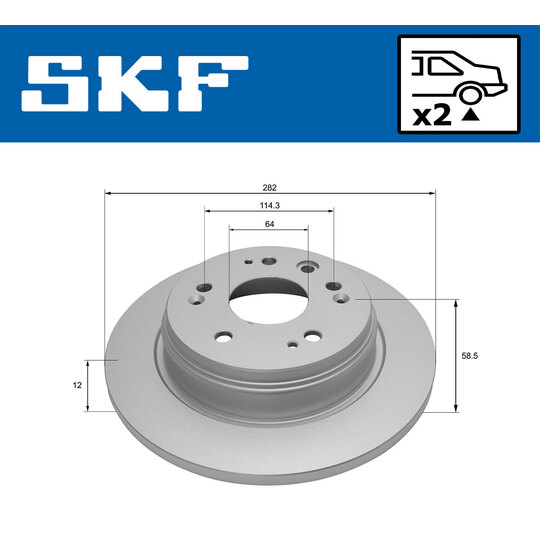 VKBD 90413 S2 - Brake Disc 