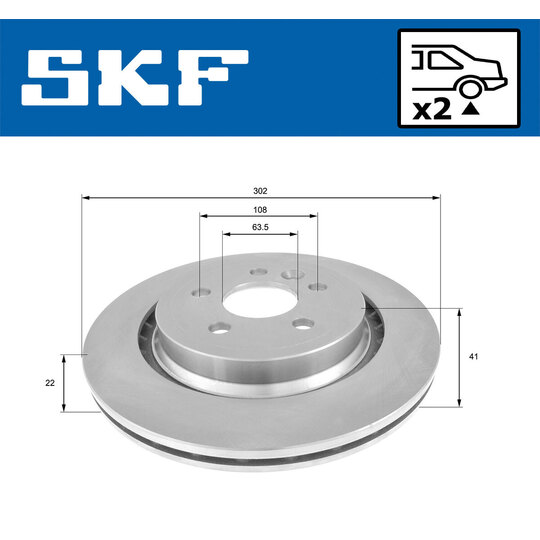 VKBD 91075 V2 - Brake Disc 