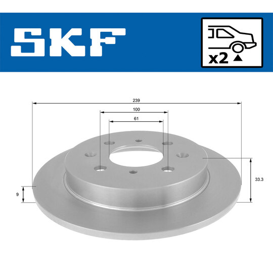 VKBD 90425 S2 - Brake Disc 