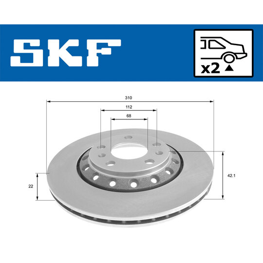 VKBD 90486 V2 - Brake Disc 