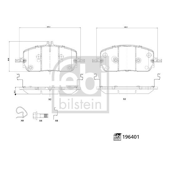 196401 - Brake Pad Set, disc brake 