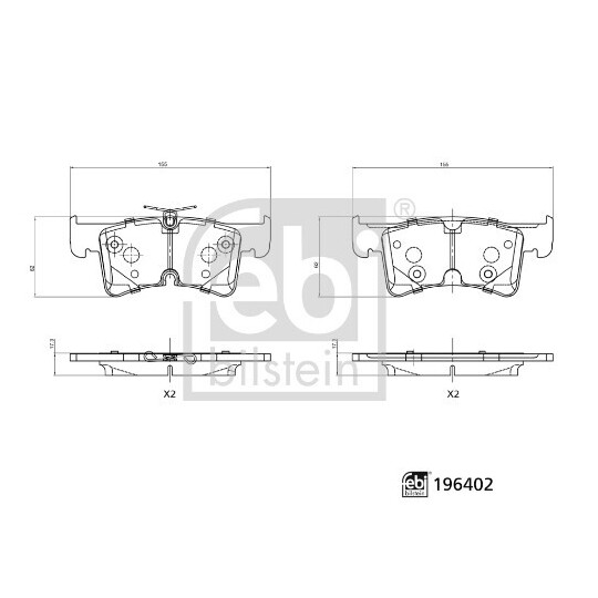 196402 - Brake Pad Set, disc brake 