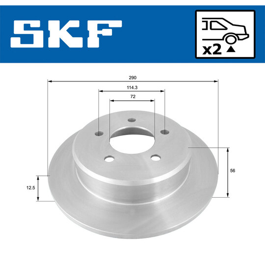 VKBD 90666 S2 - Brake Disc 