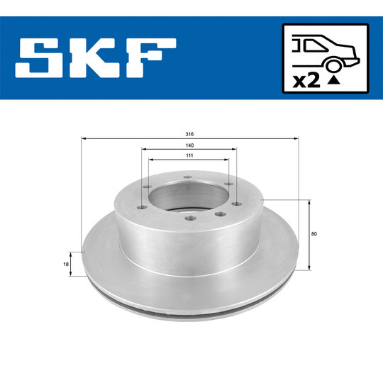 VKBD 90587 V2 - Brake Disc 