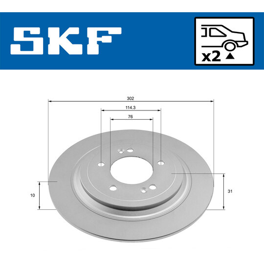 VKBD 91323 S2 - Brake Disc 