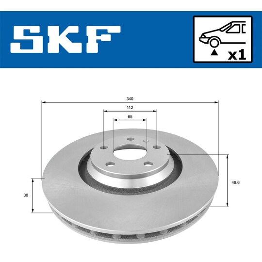 VKBD 80923 V1 - Brake Disc 