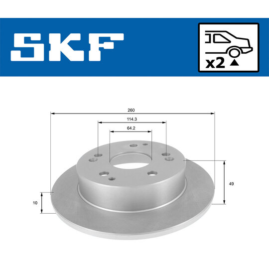 VKBD 90498 S2 - Brake Disc 