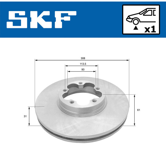 VKBD 81097 V1 - Brake Disc 