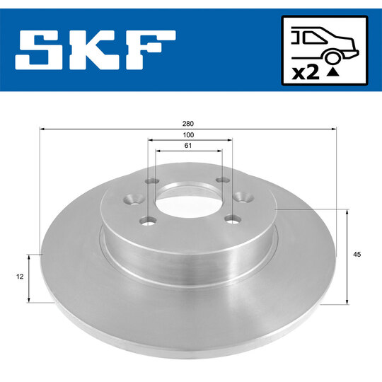 VKBD 90439 S2 - Brake Disc 