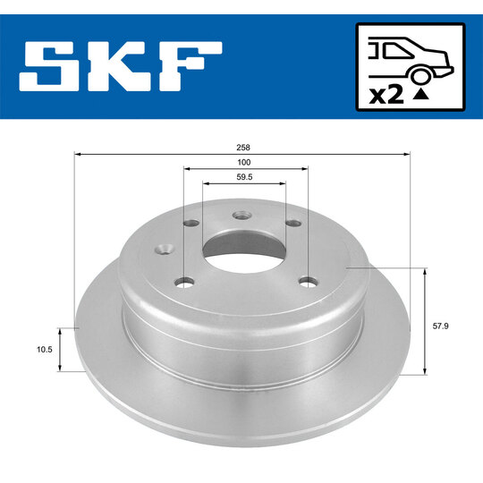 VKBD 90758 S2 - Brake Disc 