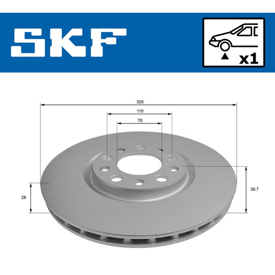 VKBD 81301 V1 - Brake Disc 