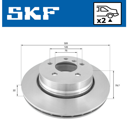 VKBD 90415 V2 - Brake Disc 