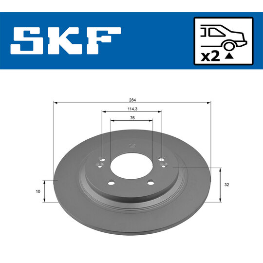 VKBD 90542 S2 - Brake Disc 