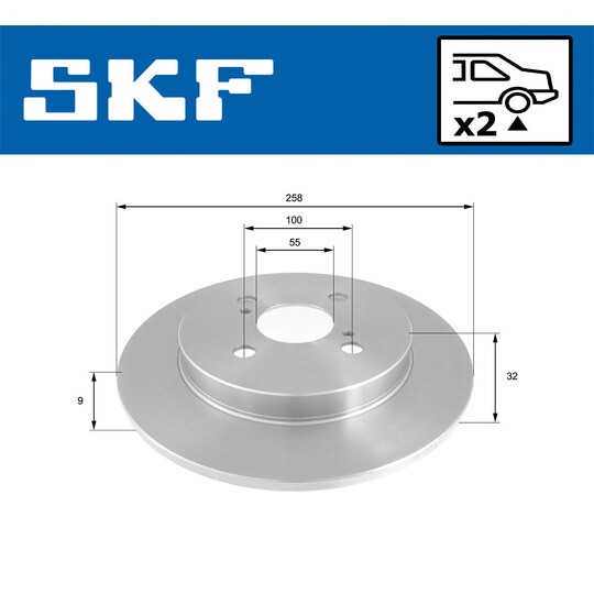 VKBD 90903 S2 - Brake Disc 