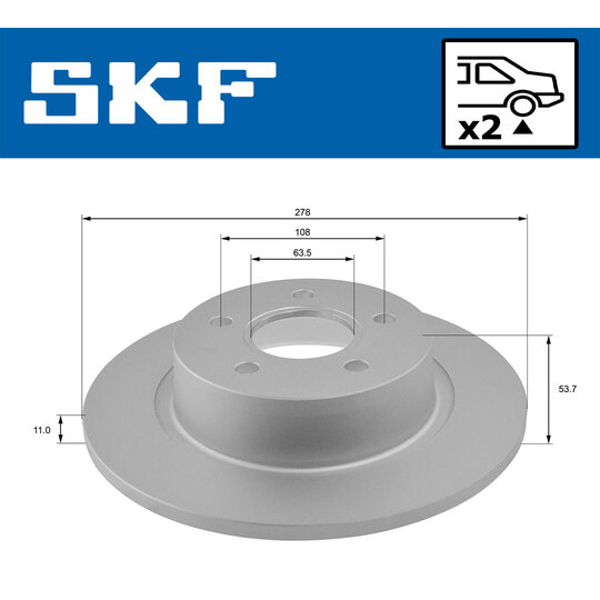 VKBD 90523 S2 - Brake Disc 