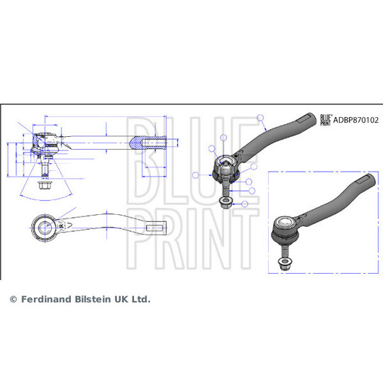 ADBP870106 - Tie rod end 