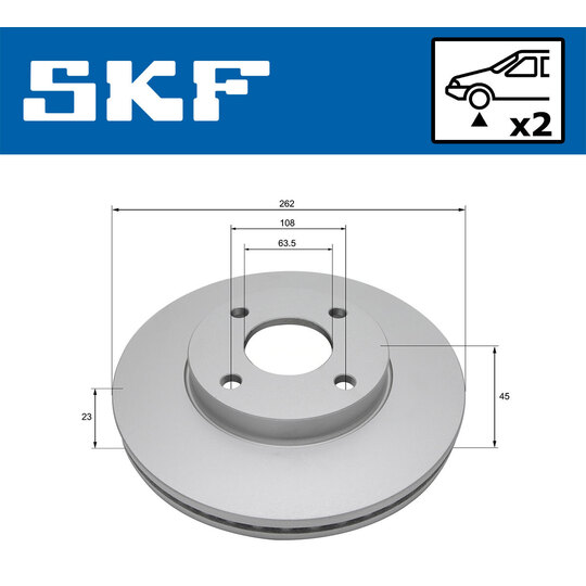 VKBD 81109 V2 - Brake Disc 