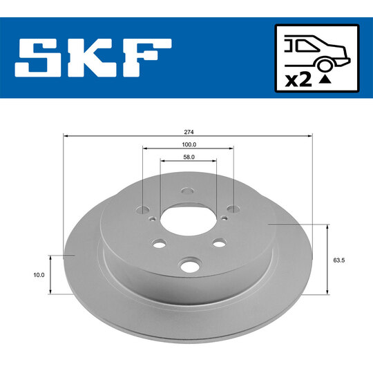 VKBD 90508 S2 - Brake Disc 