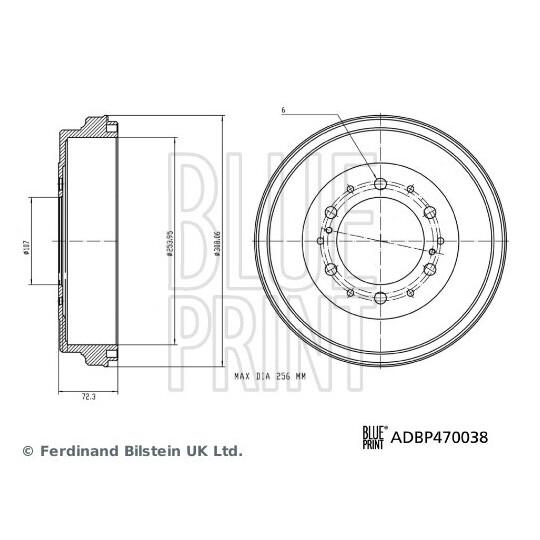 ADBP470038 - Brake Drum 