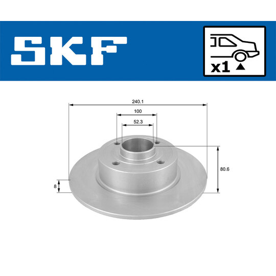 VKBD 91074 S1 - Brake Disc 